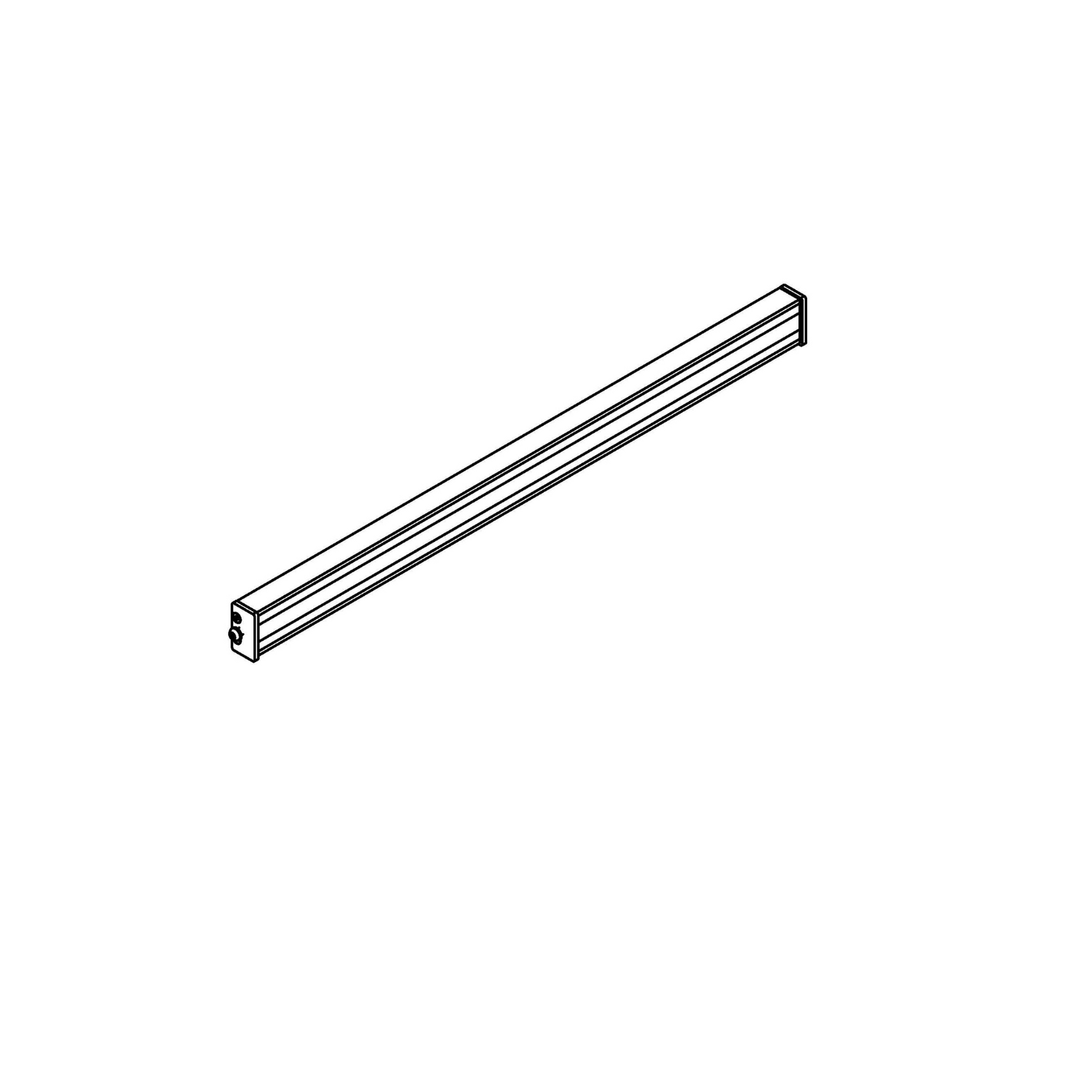 Knife rail, magnetic / stainless steel / plastic