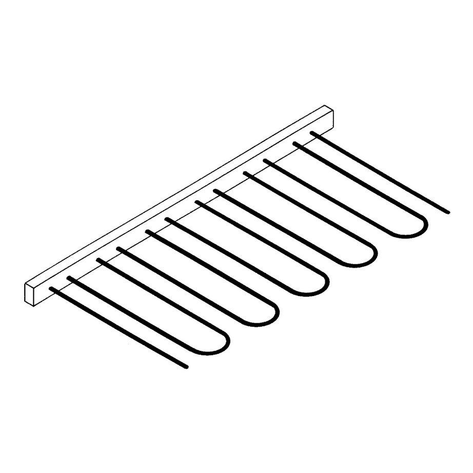 Glass holer for 18 stemware / stainless steel