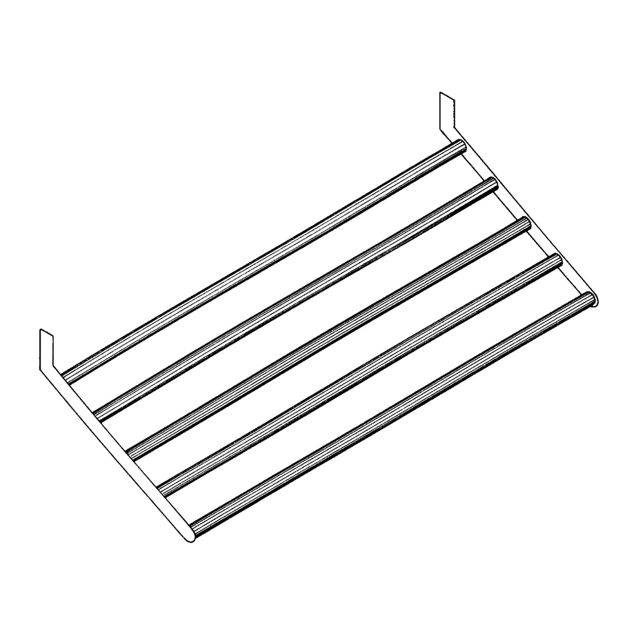 Slanting shelf for kitchen tools / stainless steel