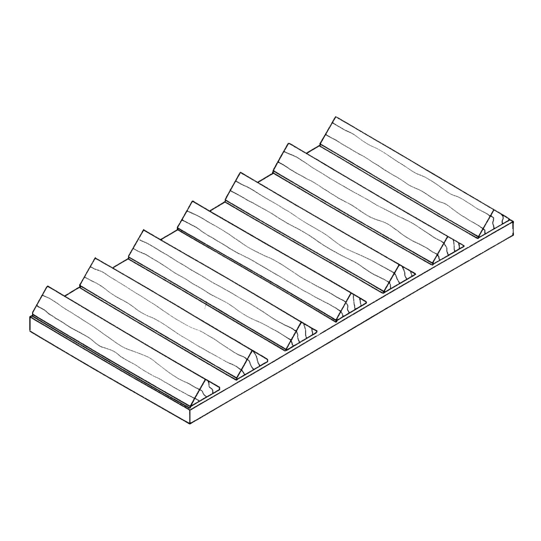 Wine shelf wood / stainless steel / black oak