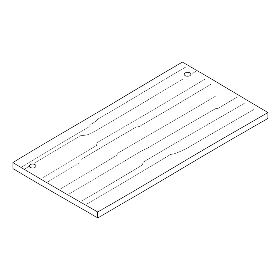 shelf, wood / black oak