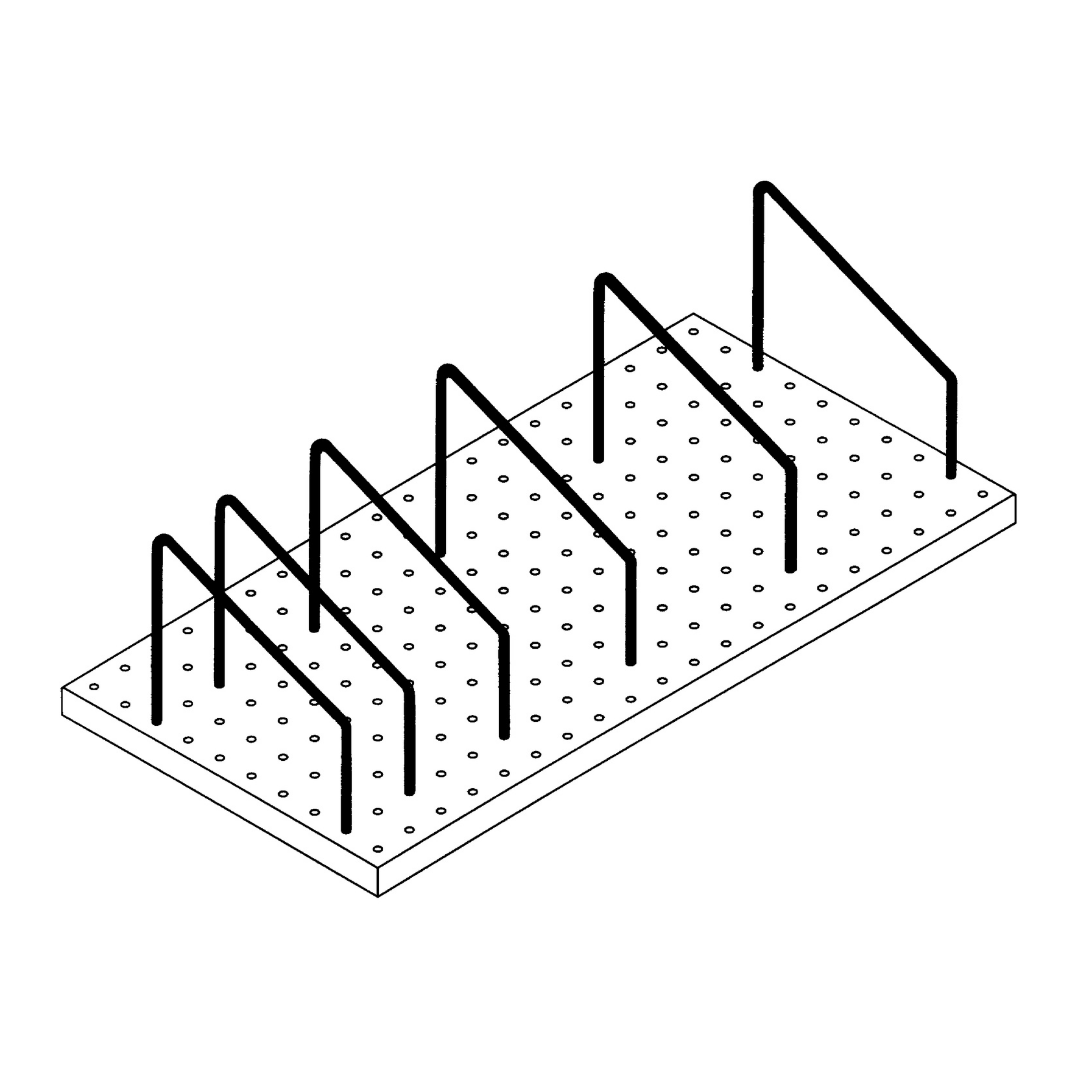 Shelf for books/ stainless steel