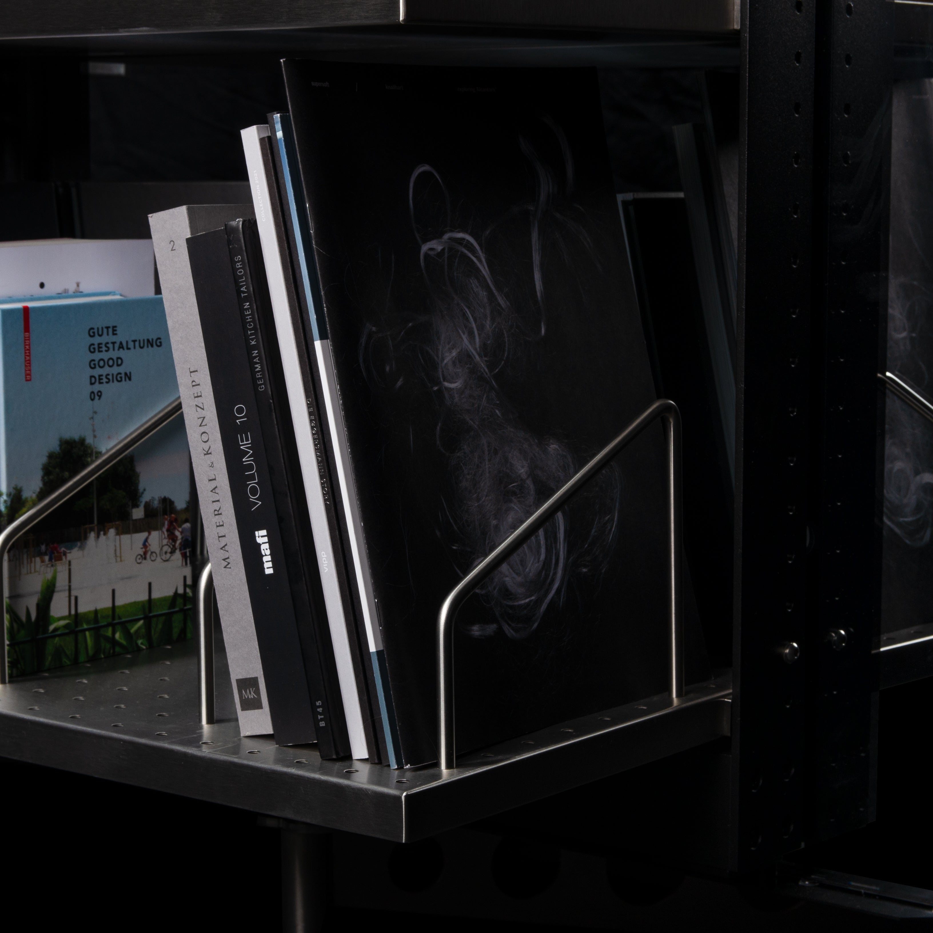 Shelf for books/ stainless steel