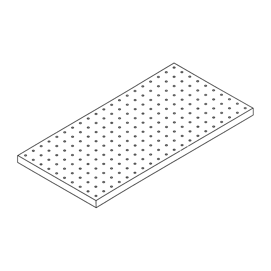 Shelf, perforated sheet / stainless steel