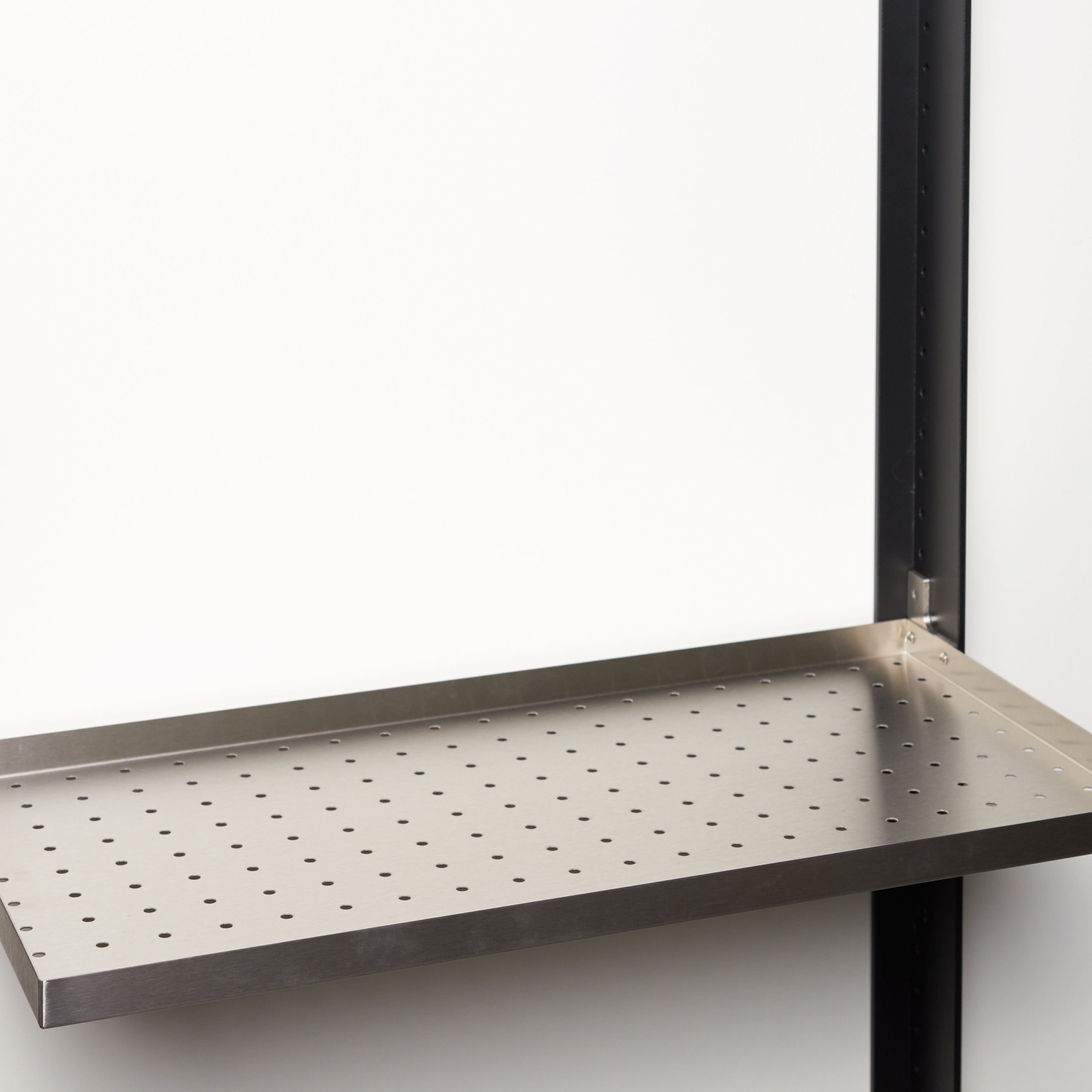shelf, perforated sheet with edge / stainless steel