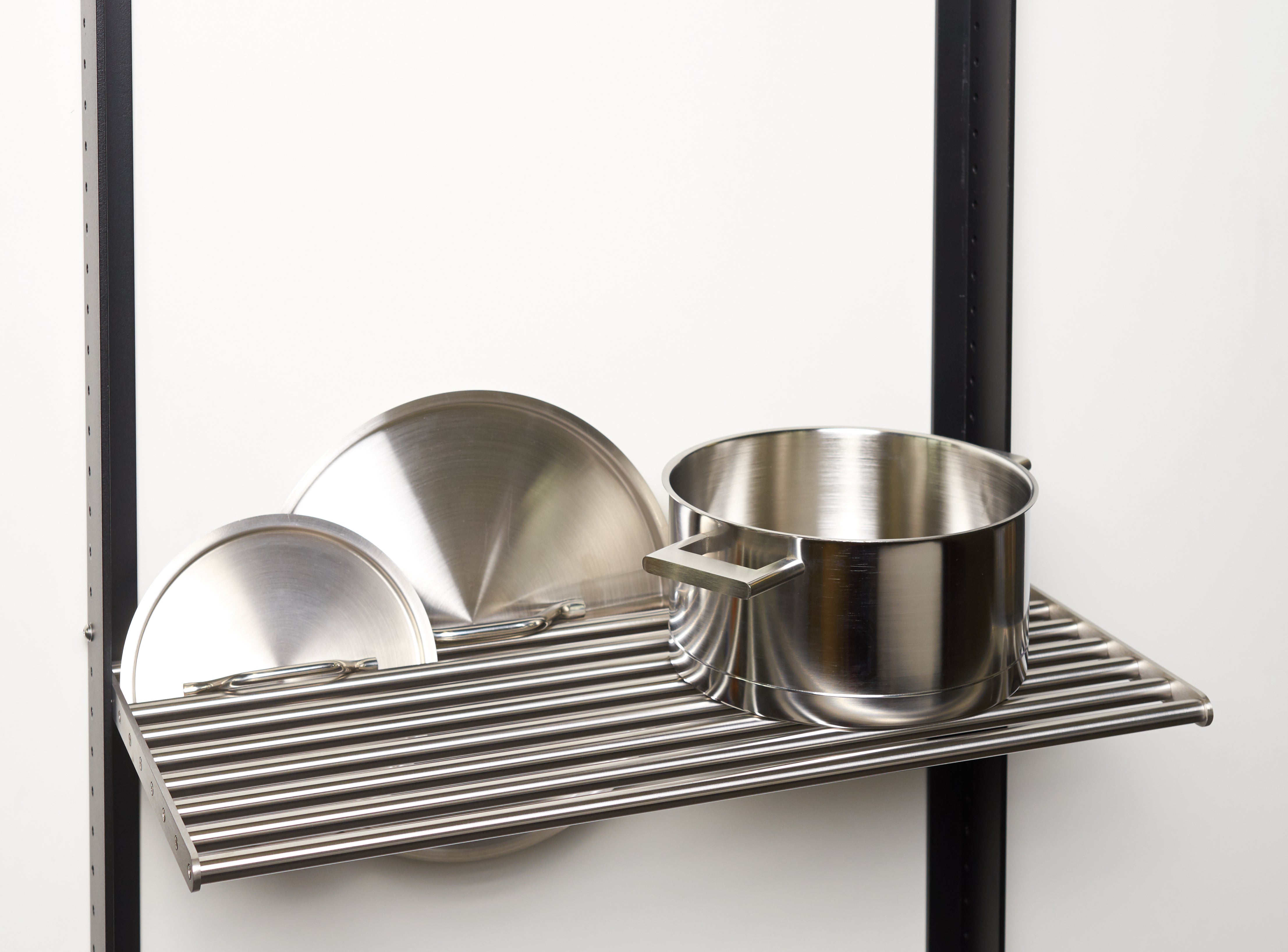 Rack for lids and pots / stainless steel